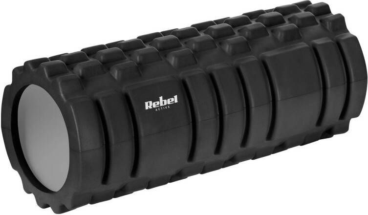 Rebel Active Foam Massagerol Fitness Yoga roller 14x 33cm EVA Zwart