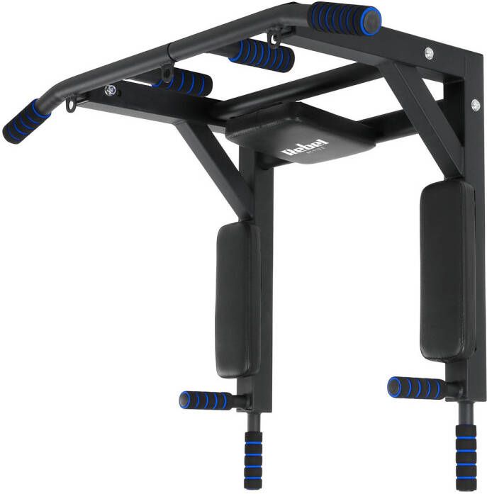 Rebel Active Pull Up Bar Pull Up Station Dip Station Krachtstation Wandmontage Inclusief Montageset Zwart