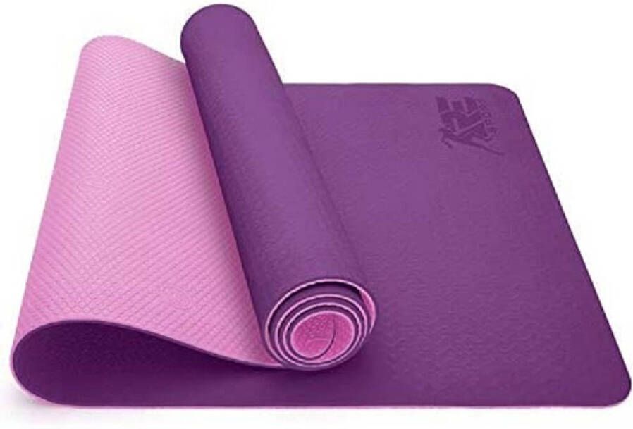 RE:SPORT Yogamat lila-pink fitnessmat gymnastiekmat pilatesmat sportmat 183 x 61 x 0 6 cm