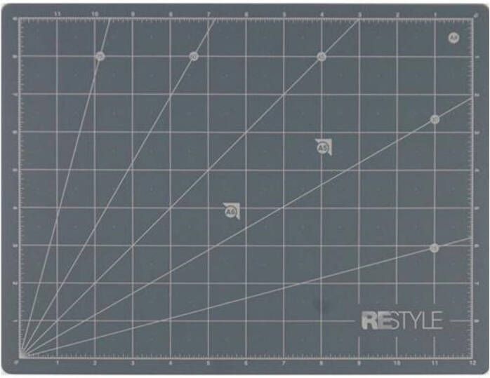 ReStyle Snijmat A4 zelfhelend 25x33cmx1.6mm dubbelzijdig cm inch