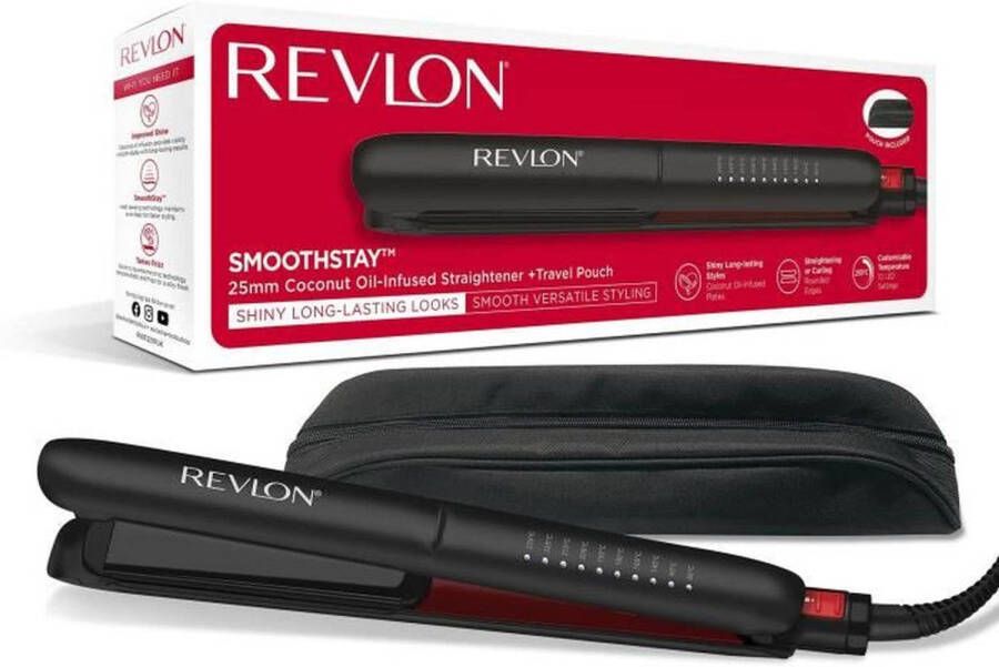 Revlon SmoothStay RVST2211 SmoothStay 25 mm Infused in Coconut Oil + Travel Cover