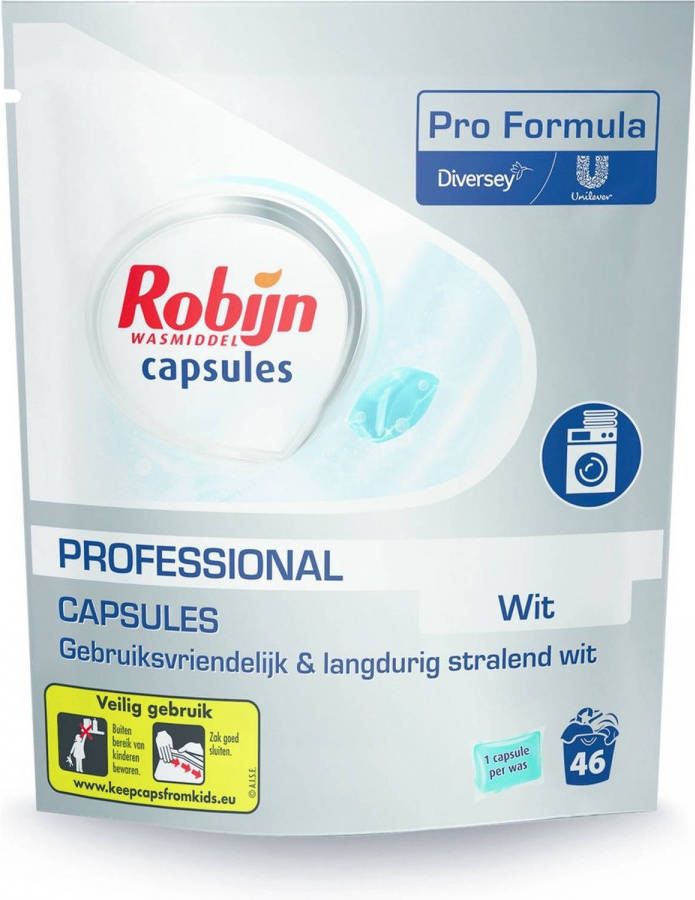 Robijn Wasmiddel Capsules Proffesional Witte Was 46 capsules