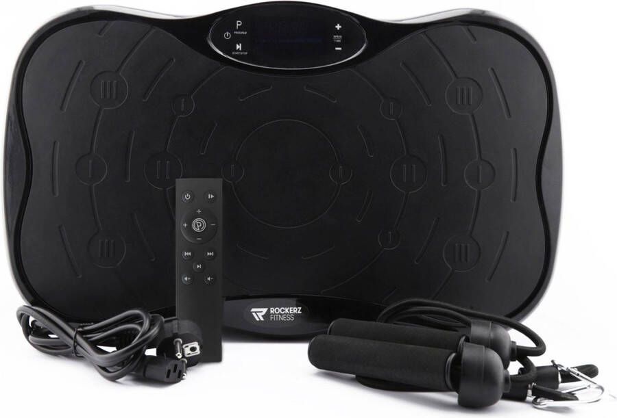 ROCKERZ FITNESS Trilplaat fitness Powerplate Incl stretchbands Met bluetooth muziek