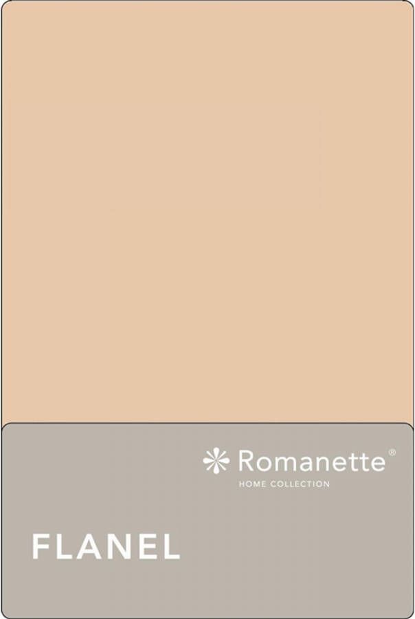 Romanette Flanellen Lakens Zand-240 x 300 cm