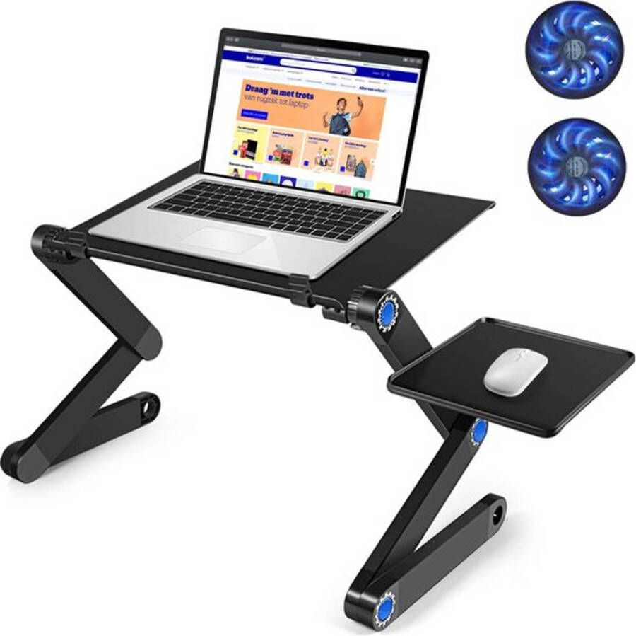 RX Goods RX Goods Premium Laptop Standaard incl. Koelventilator - Opvouwbaar & Verstelbaar - Notebook & Tablet