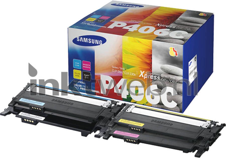 Samsung CLT-P406C zwart en kleur toner