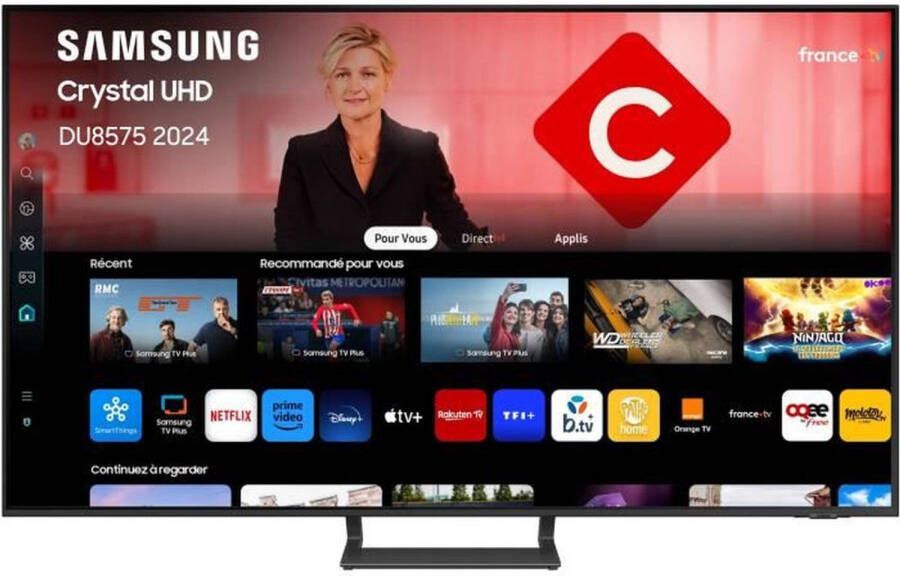 Samsung LED TV 75DU8575 75 (190 cm) 4K UHD 3840x2160 HDR Smart TV Gaming HUB 3xHDMI WiFi