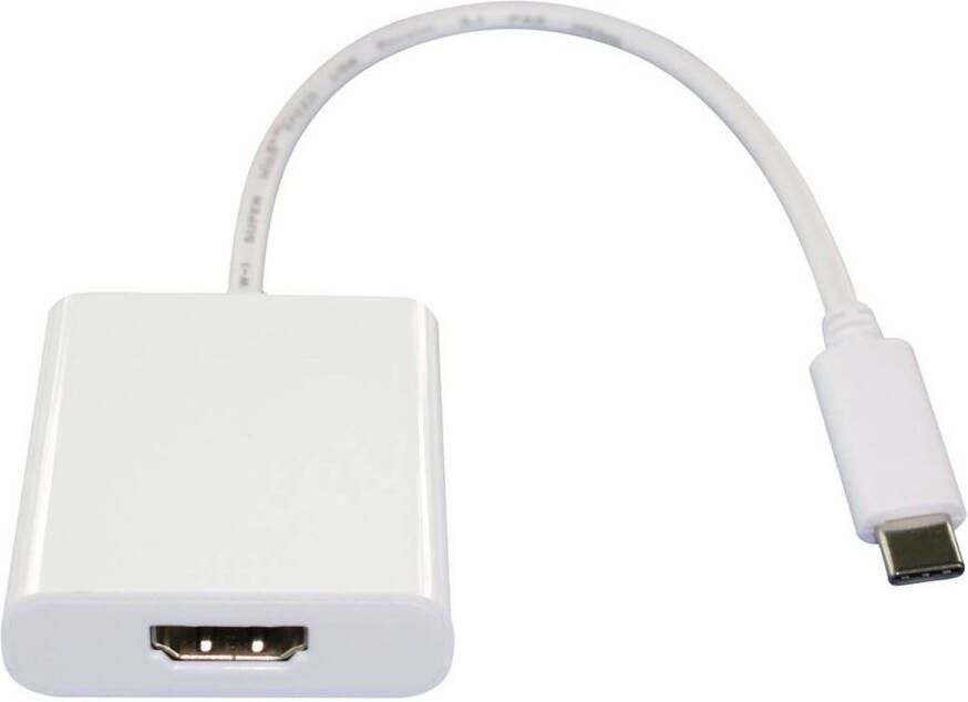 Scanpart Adapter Kabel USB C (M) HDMI (F) Wit