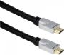 Scanpart High Speed HDMI kabel met Ethernet 1.0m HDMI kabel Zwart - Thumbnail 2