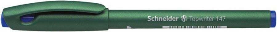 Schneider fineliner Topwriter 147 0 6 mm blauwschrijvend groen