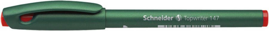 Schneider fineliner Topwriter 147 0 6 mm roodschrijvend groen