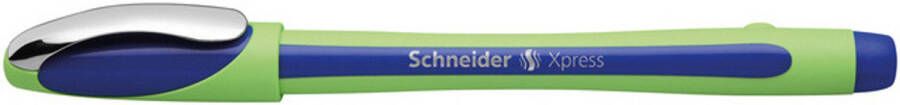 Schneider fineliner Xpress 0 8 mm 14 6 cm rubber groen blauw
