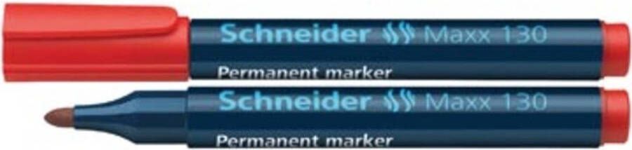 Schneider Marker Maxx 130 Permanent Ronde Punt Rood