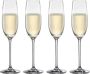 Champagneglas Vinos (set van 4) sierlijke champagneglazen met mousseerpunt vaatwasmachinebestendige Tritan-kristalglazen - Thumbnail 2