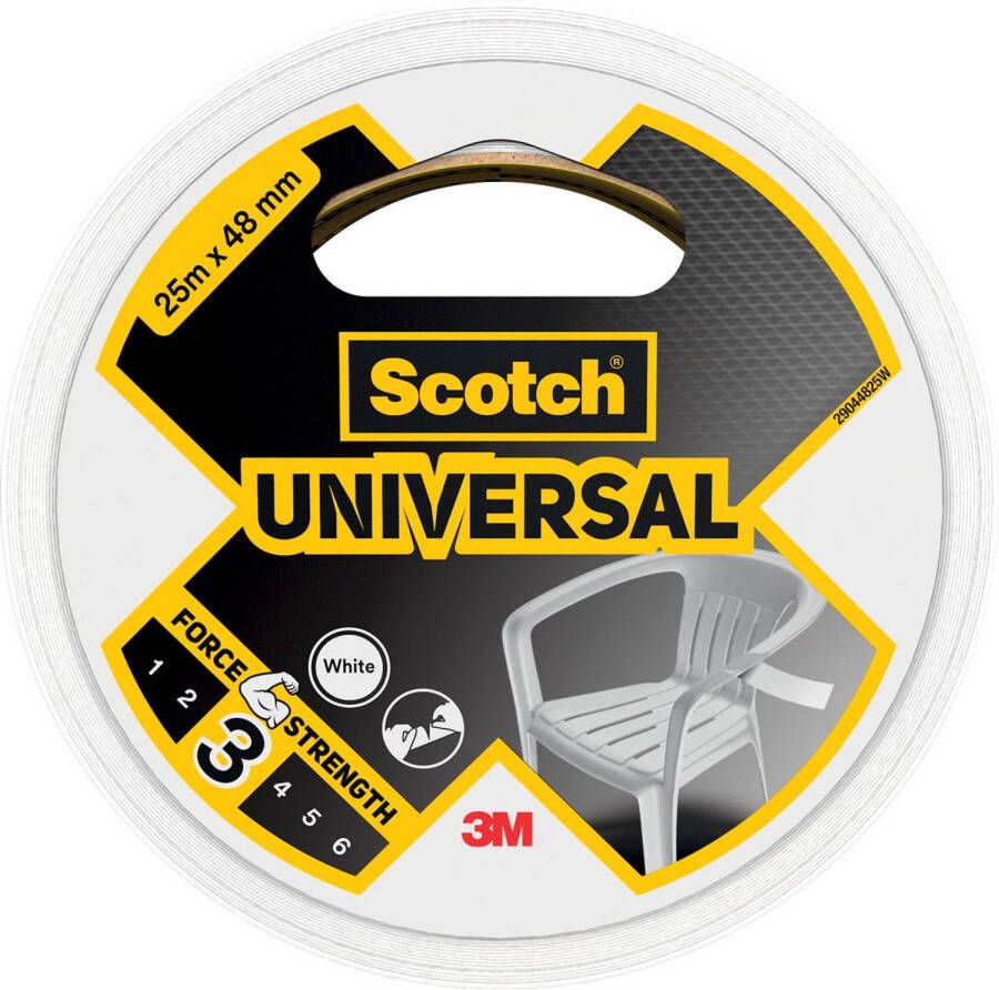 Scotch Ducttape Universal Ft 48 Mm X 25 M Wit