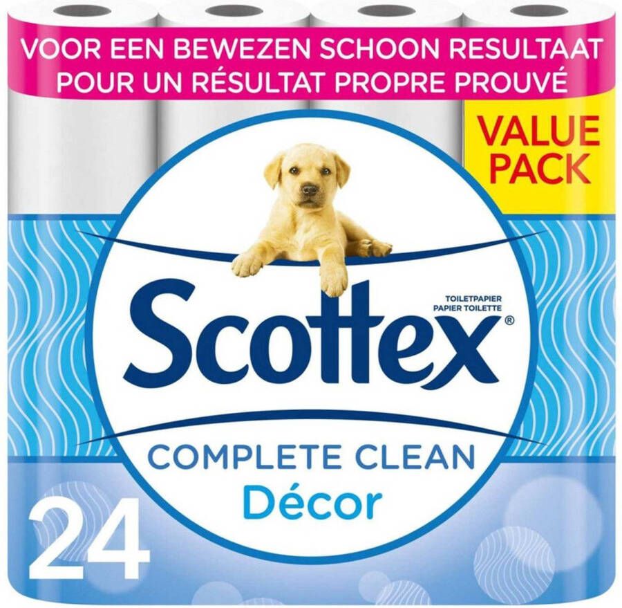 Scottex Complete Clean toiletpapier 2 lagen 24 rollen