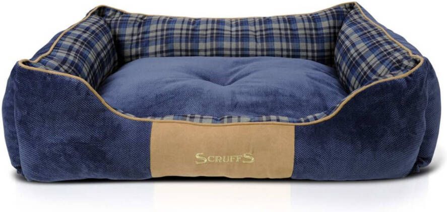 Scruffs Highland Box Bed Hondenmand Blauw Extra groot