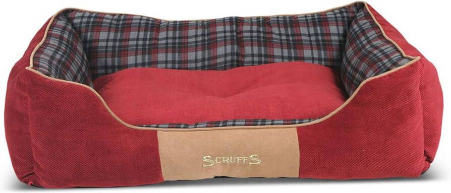 Scruffs Highland Box Bed Hondenmand Rood Extra groot