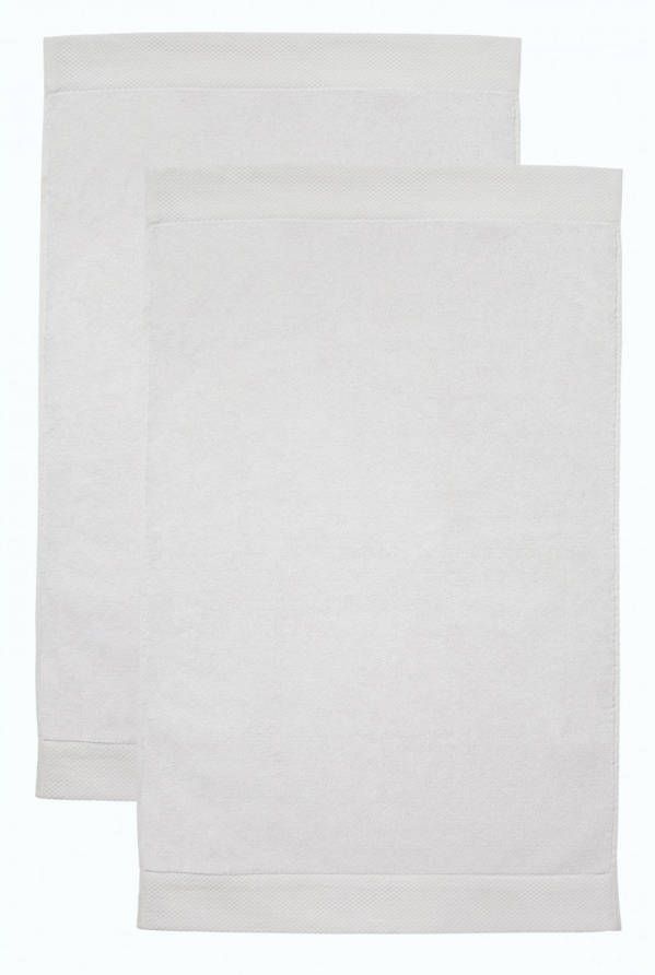 Seahorse Combiset Pure badmat 50 x 90 white (2 stuks)