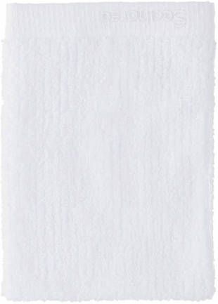 Seahorse Ridge washand 16 x 21 cm white (per 3 stuks)