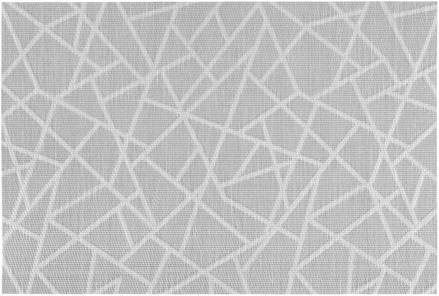 Secret de Gourmet Rechthoekige placemat grafische print grijs texaline 45 x 30 cm Placemats