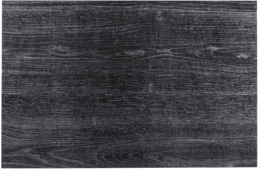 Secret de Gourmet Rechthoekige placemat hout print ebbehout PVC 45 x 30 cm Placemats