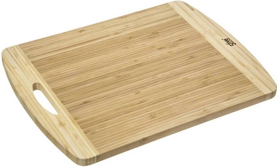 Secret de Gourmet Snijplank met handvat 40 x 30 cm van bamboe hout Snijplanken
