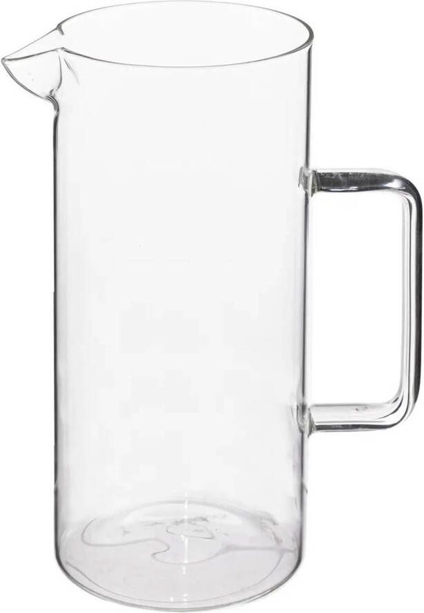 Secret de Gourmet Water Karaf schenkkan met schenktuit glas 1.5 Liter D10 x H22 cm Karaffen