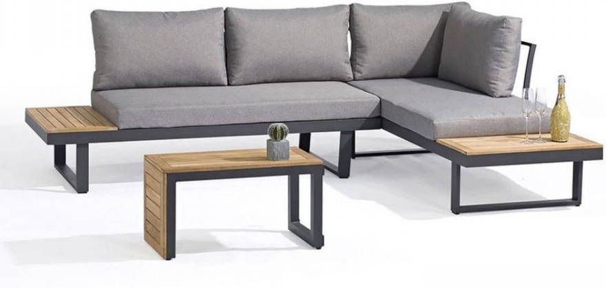 SenS-Line Olympia Multifunctionele Loungeset Voor Buiten 3-delige Set Aluminium acacia polyester