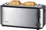 Severin Toaster AT 2509 hoogwaardige warmte-isolerende en dubbelwandige edelstalenbehuizing met opzethouder voor broodjes ruimte voor maximaal 4 plakken brood - Thumbnail 4