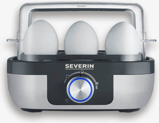 Severin EK 3169 eierkoker 6 eieren 420 W Zwart Roestvrijstaal - Foto 3