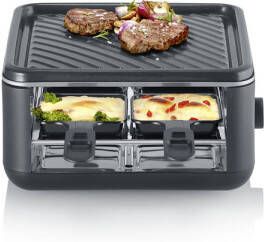 Severin RG2360 Raclette Grill 4-Persoons Gourmet met Keramische Coating 800 Watt