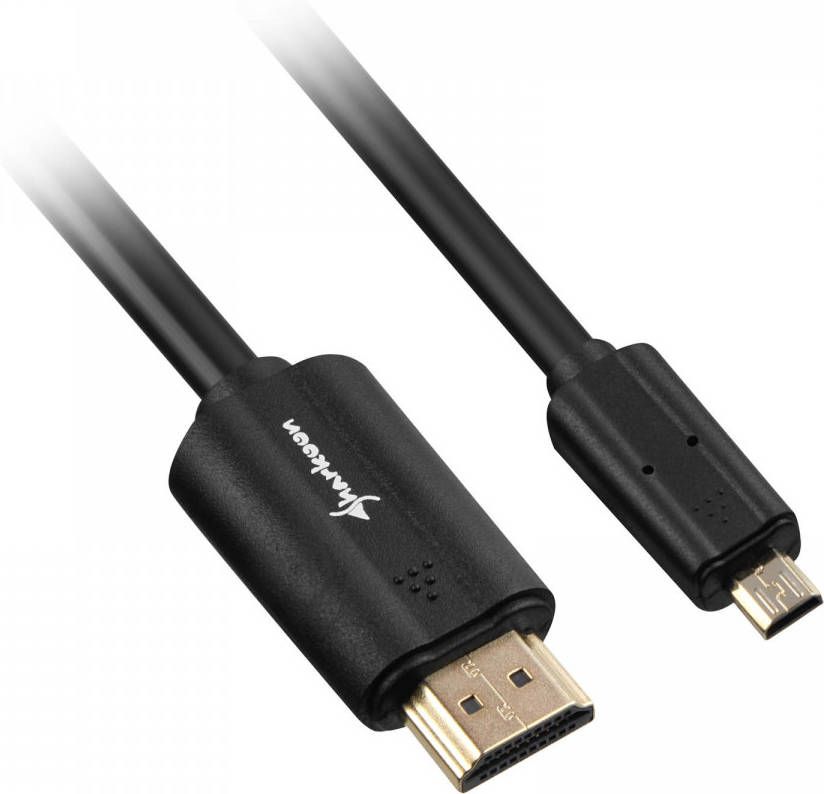 Sharkoon HDMI > micro-HDMI 2.0 kabel 1 5 meter