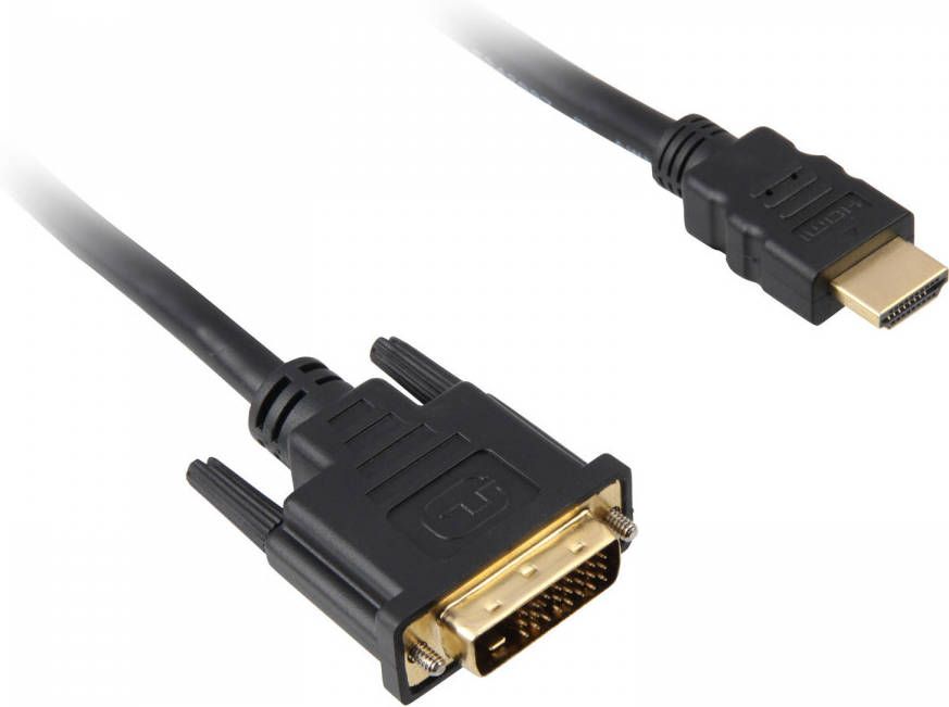 Sharkoon HDMI naar DVI-D (24+1) kabel 1 m