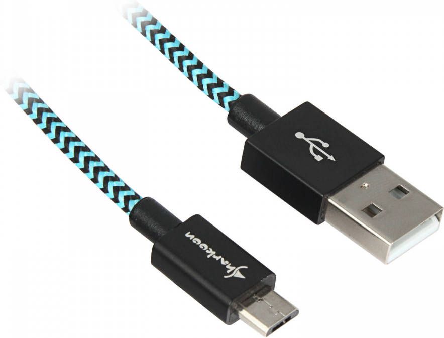 Sharkoon USB 2.0 kabel USB-A > micro-USB B