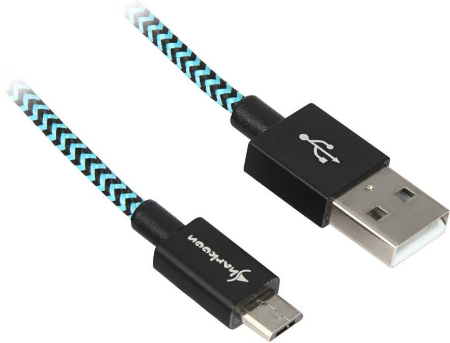 Sharkoon USB 2.0 kabel USB-A > micro-USB B