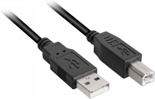 Sharkoon USB 2.0 Kabel USB-A > USB-B 2m