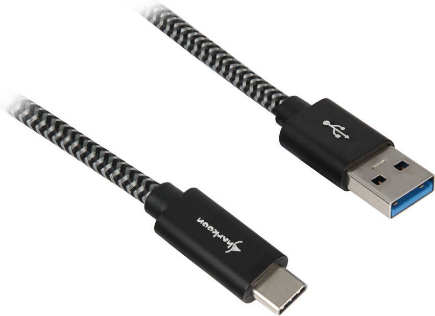 Sharkoon USB 3.2 kabel USB-A > USB-C