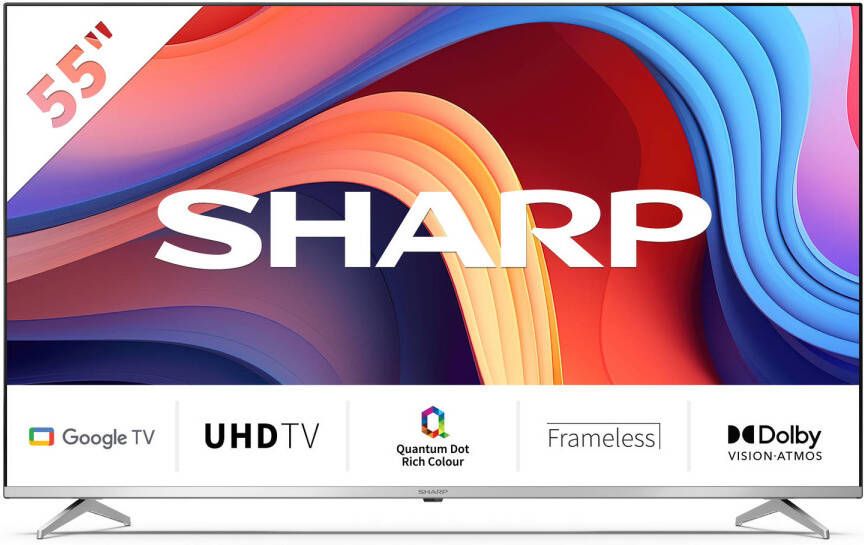 Sharp Aquos 55GP6260 55 inch 4K UHD QLED met Google TV