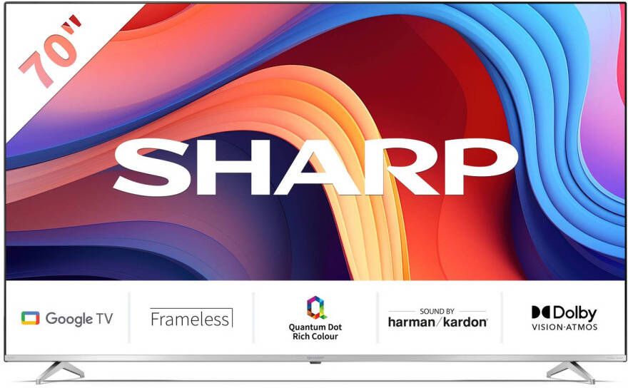 Sharp Aquos 70GP6260 70 inch 4K UHD QLED met Google TV