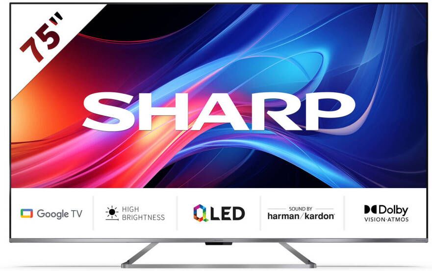 Sharp Aquos 75GP7265 75 inch 4K UHD QLED met Google TV