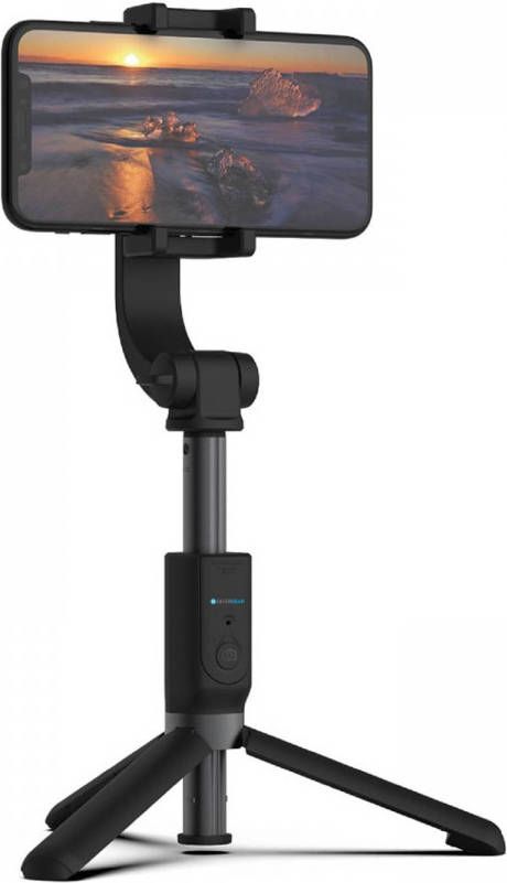 Silvergear Handheld Gimbal Stabilizer Selfie Stick Tripod Bluetooth Stabilisator voor Smartphones Zwart