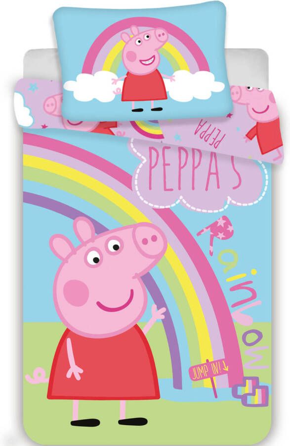 Peppa Pig Baby dekbedovertrek 100 x 135 cm + 40 x 60 cm Katoen