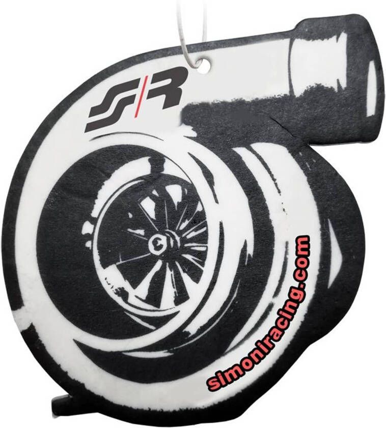 Simoni Racing luchtverfrisser Turbo 9 x 8 cm Denneboom zwart wit