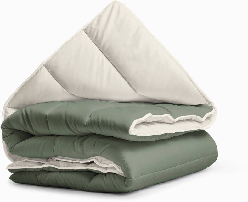 Sleeptime All-in one Omkeerbare Dekbed zonder Overtrek 200x200 Creme Groen