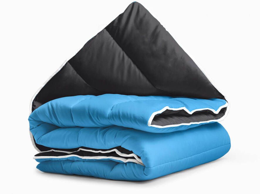 Sleeptime All-in one Omkeerbare Dekbed zonder Overtrek 240x200 Zwart Blauw