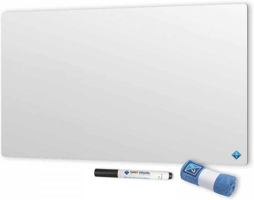 Smit Visual Emaille Whiteboard Zonder Rand 60x90 Cm