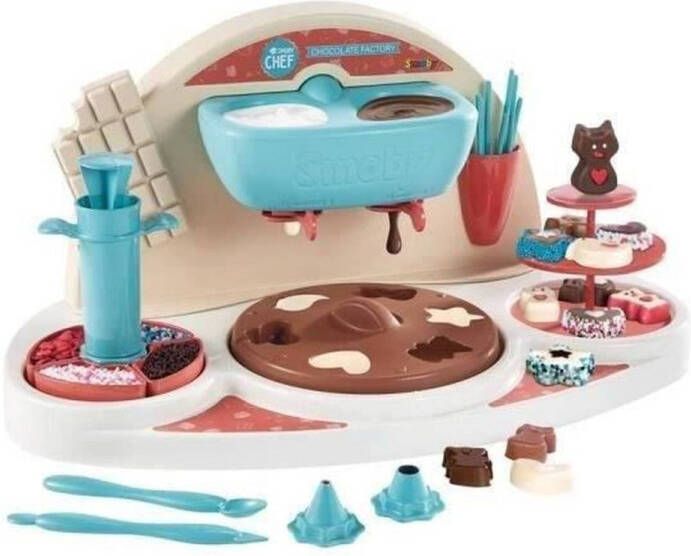 Smoby Chef Chocolat Factory Chocoladeworkshop + Receptenboek Kookworkshop Veel mallen en accessoires