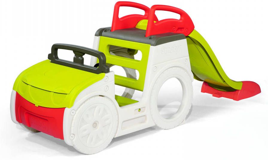 Smoby speeltoestel auto junior 233 x 68 x 91 cm wit groen