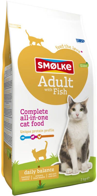 Smolke Adult Kattenvoer Vis 2 kg